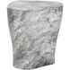 Dali 21.5 X 20 inch Marble Look / Grey Outdoor End Table, Large